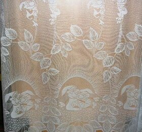 nová záclona Křemílek a Vochomůrka - výška 150cm Tylex - 2