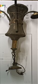 Lustr secesní mosazný - 2