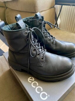 Kožené zimní boty Ecco - 2