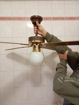 Stropní ventilátor včetně osvětlení - 2