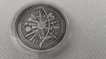 Stříbrná mince Warriors - 2