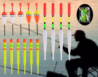 Rybolov - sada 15ks plavákov - 2