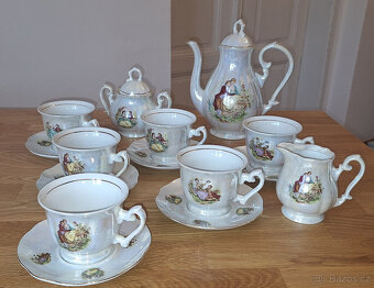 perleťový porcelánový servis - 2