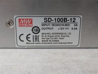 DC/DC měnič Mean Well SD-100B-12 (24V na 12V) - 2