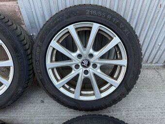 17" Elektrony 5x112 so zimnymi pneu 215/55 R17 - 2