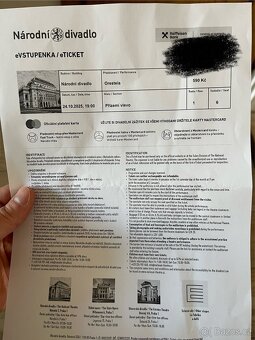 Národní divadlo - Oresteia první řada - 2