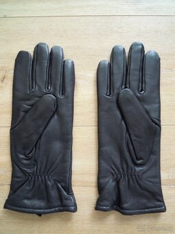 zimní kožené rukavice - 2