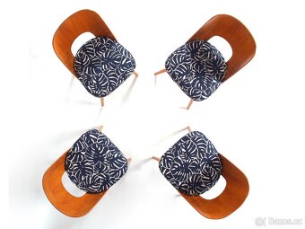 Vyhledávané kvalitníí židle O. Heardtl, 100 % stav, 4 ks. - 2