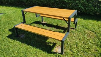 Nová zahradní lavička - Pivní set - 2