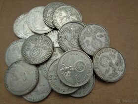 Stříbrné 2 marky se svastikou 1937-39 - 2