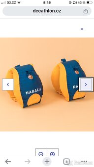 Dětský plavecký pás s rukávky Tiswim Evolutif 15-30 kg modrý - 2