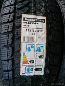Zimní pneu = 225/50 R17 = BRIDGESTONE = NOVÉ - 2