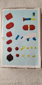 stavebnice Modul, retro stavebnice,Dřevěné kostky, šmoulové, - 2