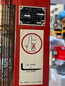 Ručně vedený vysokozdvižný vidlicový vozík - 2