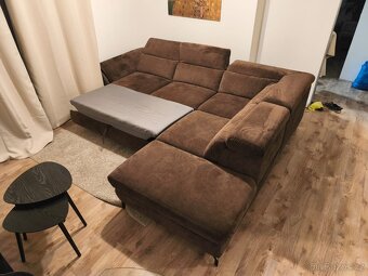 Rohový rozkládací gauč - 2