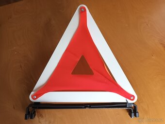 Výstražný trojúhelník s podstavcem 43 cm (těžký, stabilní) - 2