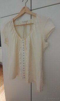 Krémové tričko/top Marks&Spencer - 2