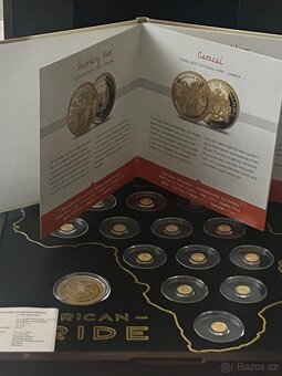 Zlato/ zlata sbirka 13 mincí African Pride proof - 2
