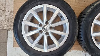 Alu kola VW 15" 5x100 letní pneu 185/60 R15 5+mm Polo - 2