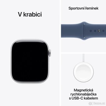 Apple Watch Series 10 42mm Stříbrný hliník denim M/L DPH - 2