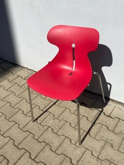 Designové židle značky Mariquita - červené - 4ks - 2