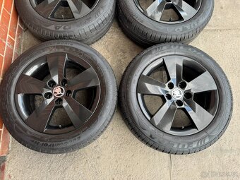 NOVÉ Alu 15" 5x100 škoda Matone BLACK letní F3 Rapid - 2