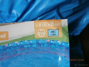 Nafukovací bazén 1 - 6 let. Plavecké brýle 4 - 8 let. - 2