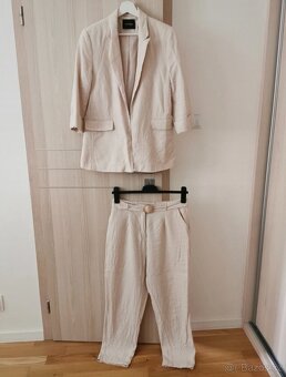 Lněný letní kostým dámský vel. M - 2