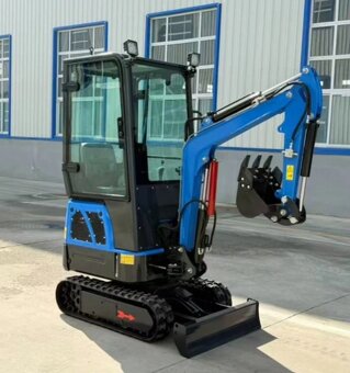 minibagr s kabinou, minibagr, kabinový bagr, bagřík - 2