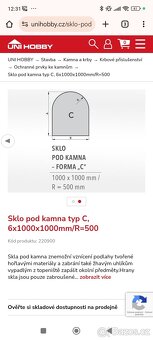 Sklo pod kamna - 2