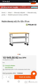 Dilensky stul pojízdný - 2