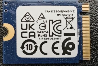 Ssd disk Kingston 256GB NVME - 2