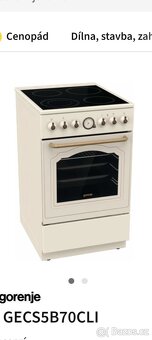 Elektrický sporák Gorenje - Retro - 2