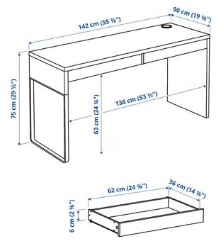 Psací stůl MICKE, IKEA - 2