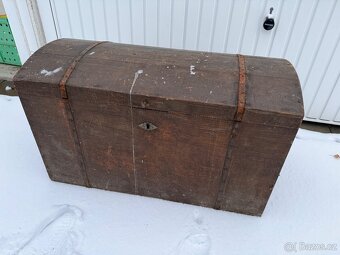 Krásná stará velká truhla, kufr - 2