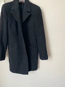 Mango kasmirovy vlneny kabat dlouhy cerny 38 - 2