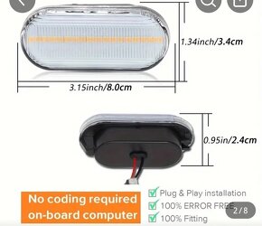 Dynamické led blinkry na W Golf - 2