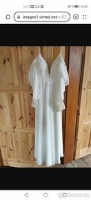 Svatební šaty krajkové, ivory - 2