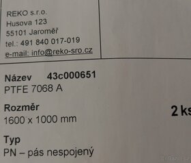 Teflonová folie PTFE 7068 A 1600x1000 2ks - 2