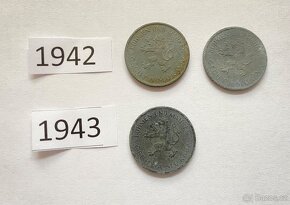 MINCE 1K 1942,1943 PROTEKTORÁT ČECHY A MORAVA - 2