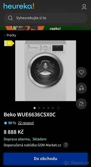 BEKO SLIM SMART PARNÍ A+++ ZÁRUKA DOPRAVA INSTALACE - 2