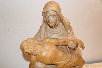 Marie soška domácí oltář Kalvárie Kristus (425G) - 2