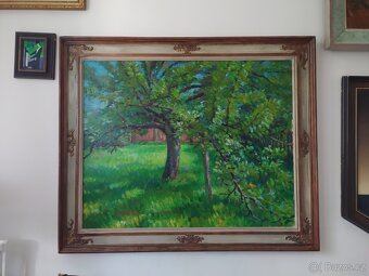 A. Kohout - Rozkvetlý strom - olejomalba obraz - 2