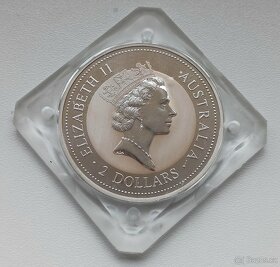 Kookaburra 2oz 1994 stříbrná investiční mince - 2