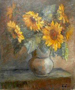 Jaroslav Černý - Zátiší se slunečnicemi - 2