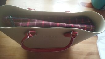 Prodám krásný nový Obag v krémovo béžová barvě s hnědými uch - 2