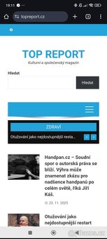 Pronájem reklamního baneru na Top Reportu - 2