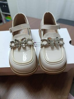 Elegantní dětské boty béžové vel. 29 - 2