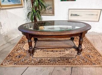 Sedací souprava-1 x sofa+6kusů křesel+oválný stůl-2792 - 2