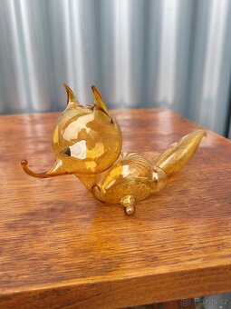 Soška Liška - Foukané sklo - 2